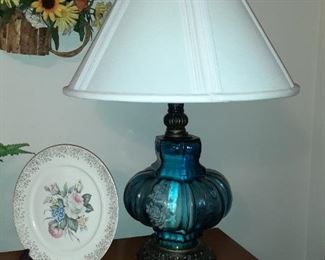 Base and lamp both light up.  