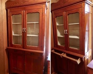 Antique Kitchen Hutch