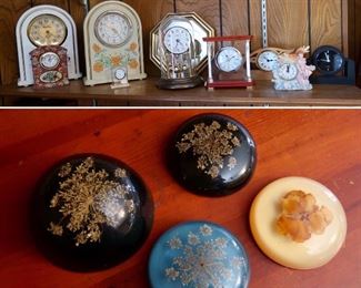 Clocks & Paper Weights