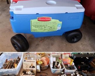 NEW 4-Wheel Rubbermaid Cooler