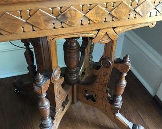 Carved Eastlake Table