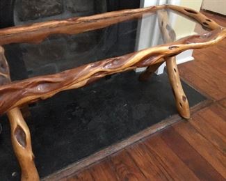 Custom Glass Top Coffee Table