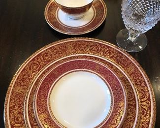 Royal Doulton Buckingham China--12 5 piece Place Settings