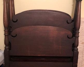 Pair of Mahogany Twin Beds