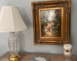 Waterford Lamp, Original Oil Painting