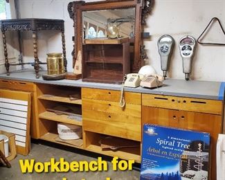 The Workbench is for sale too! 