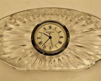 https://www.ebay.com/itm/114314458156	WL3033 USED VINTAGE  WATERFORD CRYSTAL GLASS BATTERY OPERATED QUARTZ MOVMENT CLOCK	Auction	 Starts After 6PM 07/22/2020 
