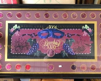 https://www.ebay.com/itm/124268113916	WL6012: Bacchus 1999 Framed Poster with Doubloons New Orleans Mardi Gras Local Pickup	Buy-It_Now	 $175.00 
