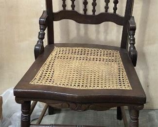 https://www.ebay.com/itm/124268664088 WL7064: Antique Cane Sit Wood Chair Local Pickup Auction  Starts After 6PM 07/22/2020 