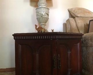 End Table And One Of Many Lovely Lamps