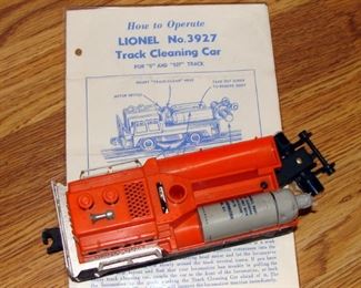 Vintage Lionel, Track cleaning car, 3927, instruction sheet