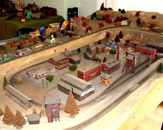 N Scale, Layout,  model trains, vintage layout, track, wired