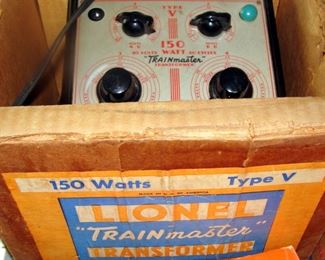 Vintage, Lionel, Trainmaster, V Transformer, 150 watts, original box