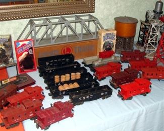 Vintage, Lionel, HO scale, model trains, railroading, caboose, flat car