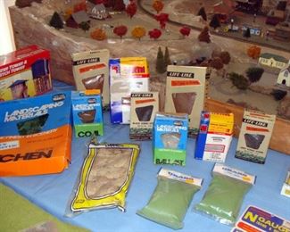 Vintage, Model Trains, Layout, Accessories, new old stock, original box, landscape material
