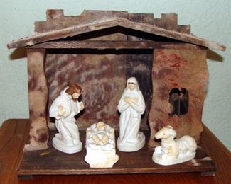 Vintage, Christmas, religious, Nativity