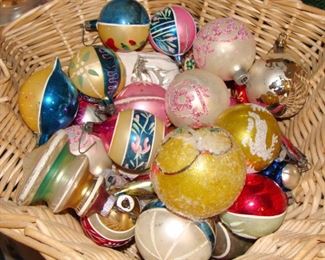 Vintage, Christmas, ornaments, Shiny Brite