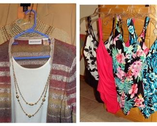 Ladies clothing, swimsuits, bathing suit, one piece