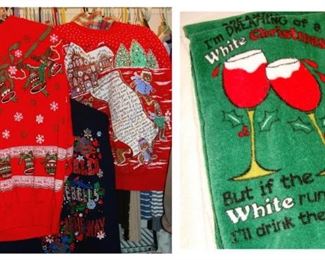 Ugly ;),  Christmas, sweater, sweatshirt, linen, towel Bar, Kitchen, Linens