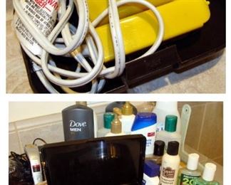 Bathroom, Conair vagabond, blow dryer, Oster, hair trimmer set, beauty supplies