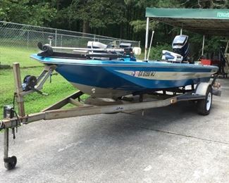 Boat 1981 Astro Glass 17ft 6 inches   Trailer has new tires. Mercury motor.  