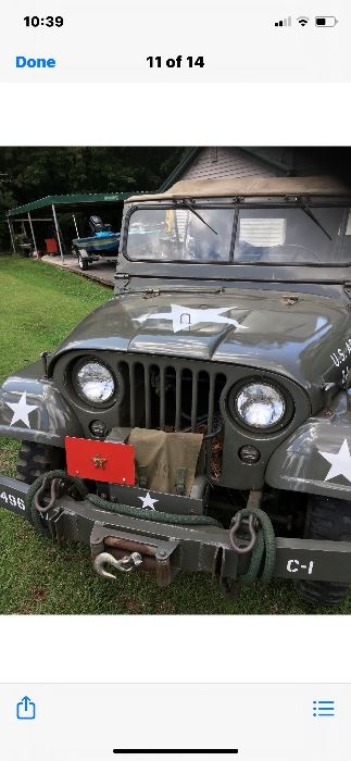 Jeep is a 1955 willys m38 A1 with  3,374 miles on this Jeep engine as it was replaced 5 years ago by a certified mechanic.  