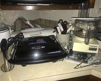 Brand new Breville Panini press, Food Saver &  bags, Cuisinart food processor