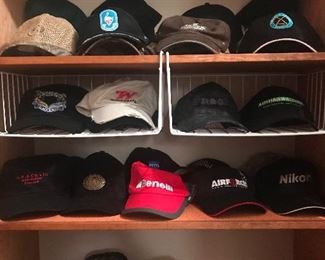 Ball caps, hats, most in new condition
