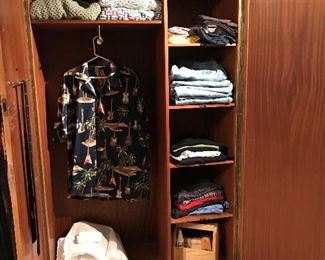 Interior of wardrobe