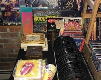 Santana, Pink Floyd, Led Zeppelin, Woodstock and much more! Vintage Stones party ware 