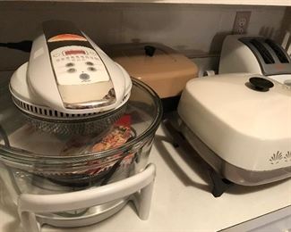 FlavorWave Turbo oven, T-fal toaster, Electric fry pans