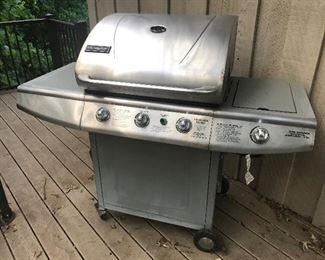 Charmglow 3 Burner Gas Grill with side burner & cover
$50