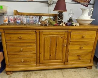 New dresser with matching mirror
