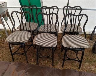 Metal ice cream chairs