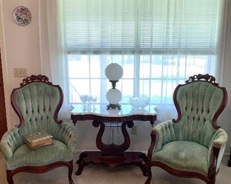 Victorian Chairs: $160.00 each
Marble Top Table: SOLD
Other items: call for pricing