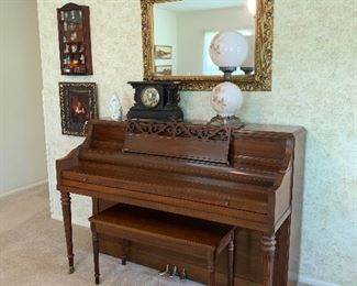 Piano: $200.00 (small amt of damage on top)
Mirror: SOLD