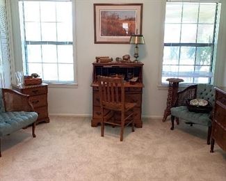 Drop front Desk: SOLD
Desk Chair: $30.00
Art: $220.00