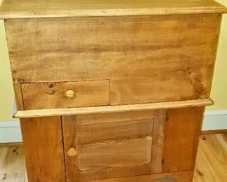 $295 Antique pine dry sink 30" wide by 30" high by 17" deep 