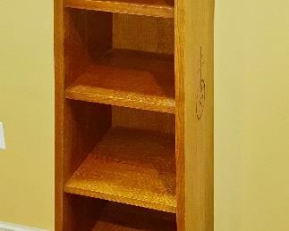 Antique Stickley Roycroft Mission tiered bookcase  63.5 inches high by 17 by 17 inches at base - $950