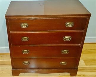 $80 Chest of drawers 4 drawers.  33" W, 18" D, 34" H. 