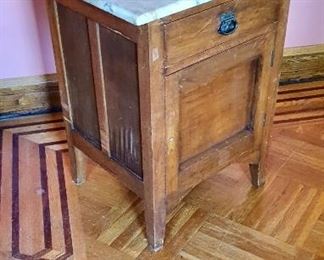 $75 Marble top wash stand 20" W by 30" H by 19" D - AS IS 