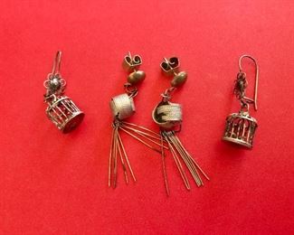 $30 for both bird cage earrings, dangly drop earrings  BIRD CAGE EARRINGS SOLD 
