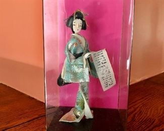 $20 Doll in kimono in box.  Doll approx 6.75" H. 