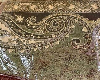 $20 Paisley shawl never opened.  Approx 72" x 30". 