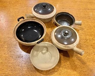 All $60 Set of stoneware.  Diameters range from 7" to 8.5".  