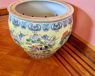 $225 Large oriental vase  20" diameter, 23.5 inches high 