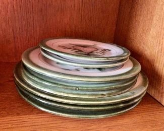 $15-20 range each Stoneware dishes 