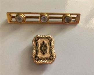$50 $25 each -= 3 stone pin, vintage design 