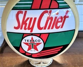 VINTAGE Original Sky Chief "Texaco" Gas pump globe