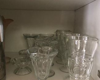 Glassware sundae cups 